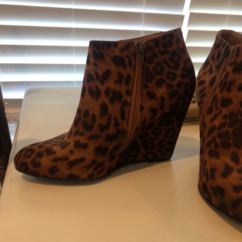 Leopard Print Booties - image 2